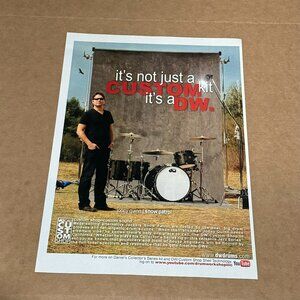 Jonny Quinn of Snow Patrol - DW DRUMS - 2010 Print Advertisement